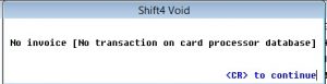 Shift4/Dollars on the Net Void CC Transaction Image 4