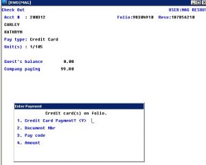 Checkout procedures for wholesaler screen 1