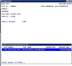 Checkout procedures for wholesaler screen 4