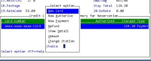 Reservation entry with advance deposit payment Screen 11